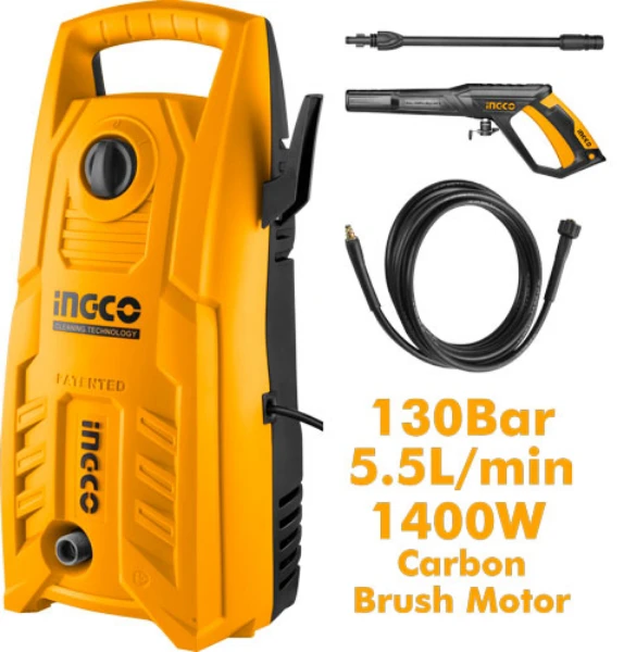 INGCO เครื่องฉีดน้ำแรงสูง 130 บาร์ HPWR14008