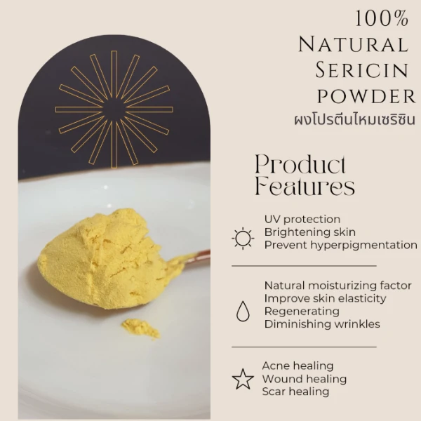 100% Silk Sericin Powder